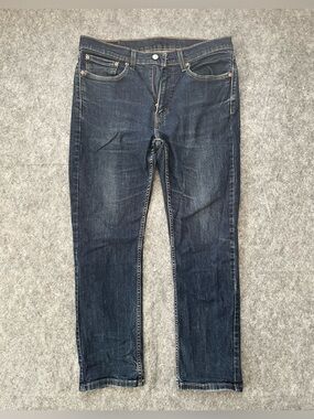 Levi's 514 Jeans Men's W34 L30 Dark Wash Blue Straight Fit Stretch 00514-1325